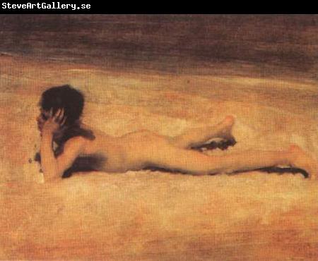 John Singer Sargent Ragazzo nudo sulla spiaggia